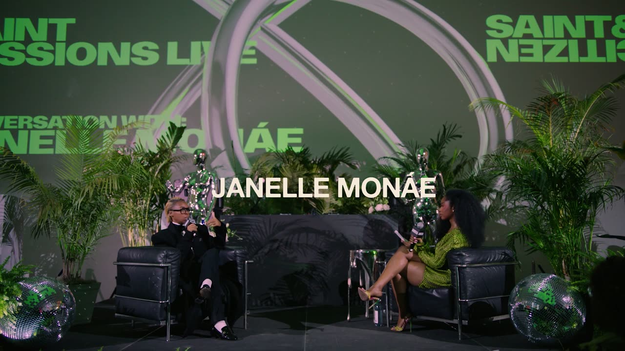 A Saint and Citizen stage set for a live conversation